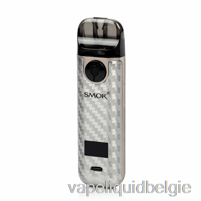 Vape België Smok Novo 4 25w Podkit Zilver Koolstofvezel